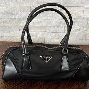 Prada Black Vinyl Small Bag